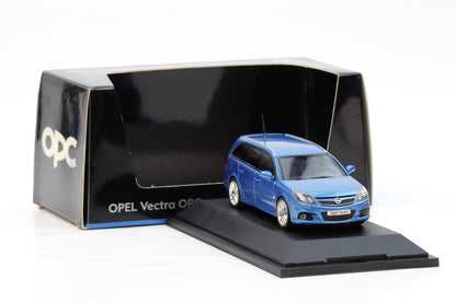 1:43 Schuco Opel Vectra Caravan OPC blau metallic Dealer