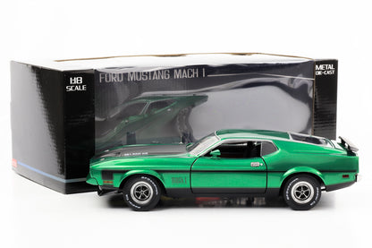 1:18 Ford Mustang Mach 1 Coupe 351 Ramp Air 1971 Grabber green Sun Star