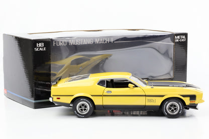 1:18 Ford Mustang Mach 1 1971 medium bright yellow SunStar diecast