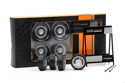 1:18 Räderset Radsatz 4 Felgen Set OZ Superturismo WRC 36 mm mit Reifen IXO