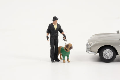 1:43 Cartrix Figur Rocky mit Hund Butkus Movie Diorama Figuren 4 cm