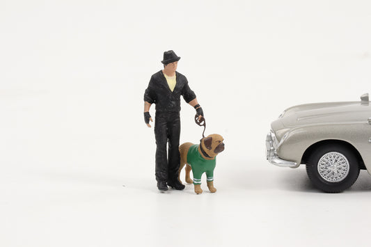1:43 Cartrix Figur Rocky mit Hund Butkus Movie Diorama Figuren 4 cm