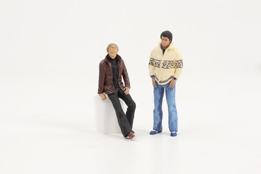 1:18 Cartrix Figur Set Starsky & Hutch für Modellauto Diorama Figuren 9,7 cm