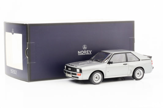 1:18 VW Audi Sport Quattro 1985 cinza metálico Norev diecast limitado