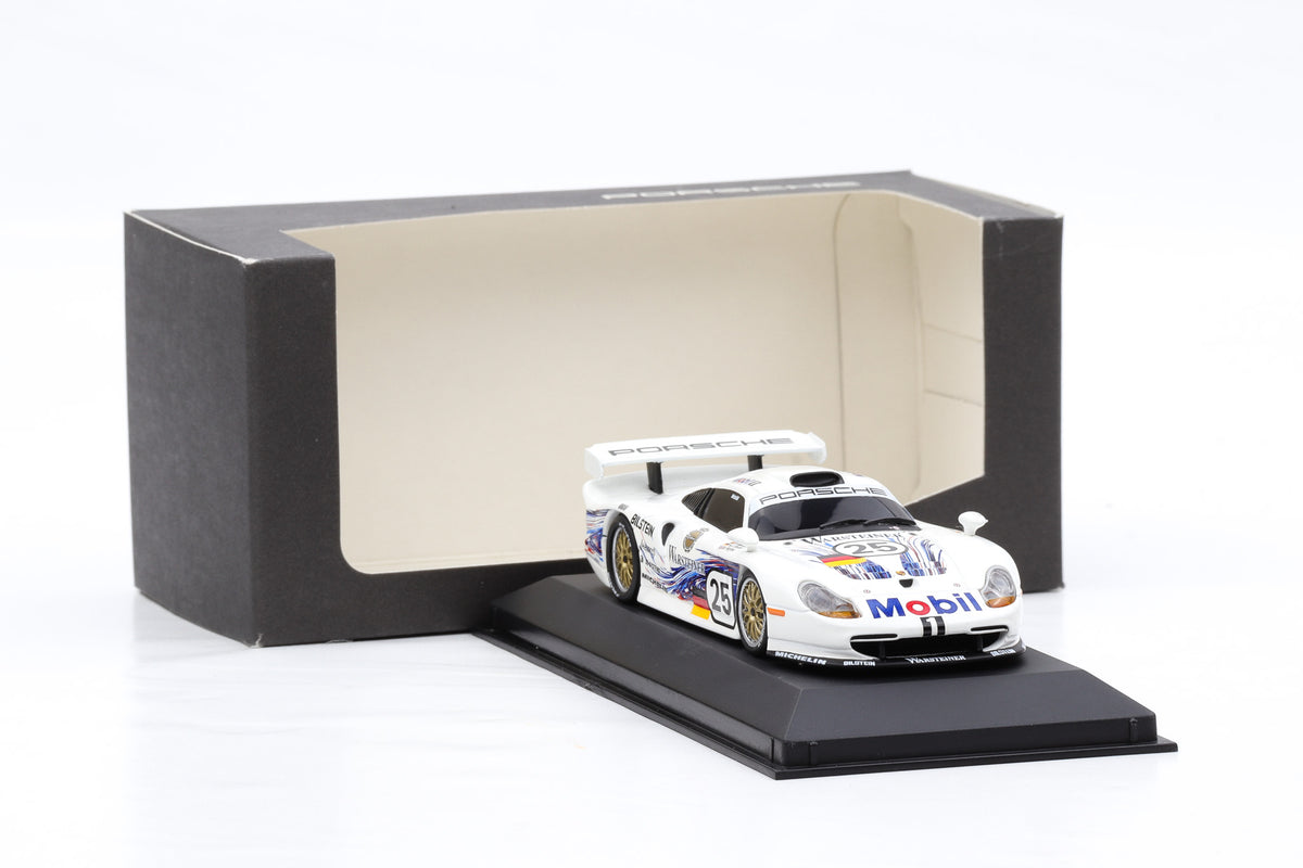 1:43 Minichamps Porsche 911 GT1 #25 Le Mans 1997 Warsteiner Black Window WAP