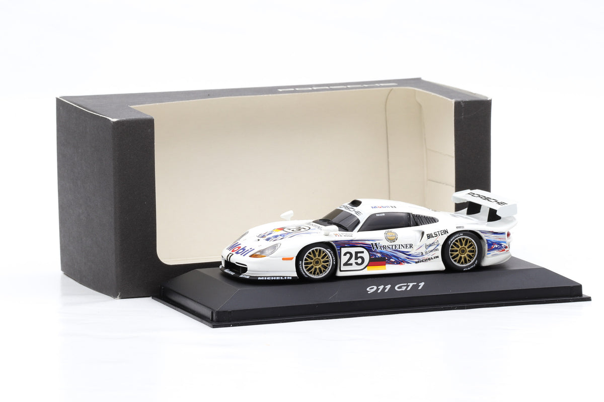 1:43 Minichamps Porsche 911 GT1 #25 Le Mans 1997 Warsteiner Black Window WAP