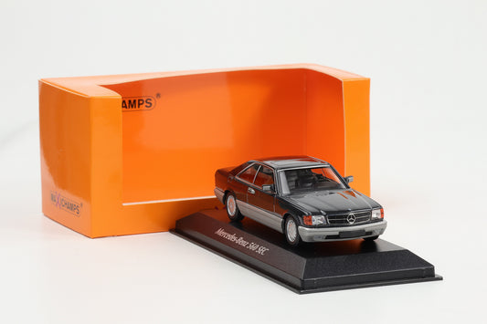 1:43 Minichamps Mercedes-Benz 560 SEC 1986 C126 schwarz metallic Maxichamps
