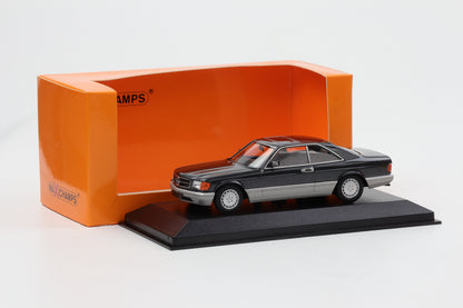 1:43 Minichamps Mercedes-Benz 560 SEC 1986 C126 schwarz metallic Maxichamps