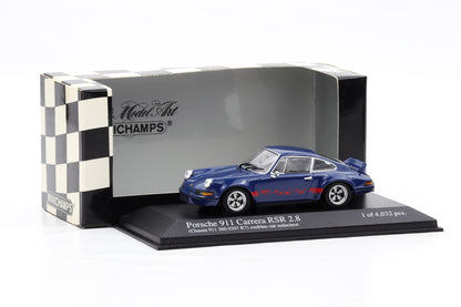 1:43 Minichamps Porsche 911 Carrera RSR 2.8 1973 ossiblau mit indischrot
