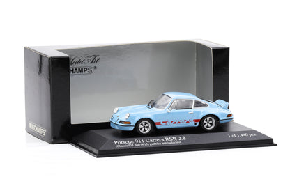 1:43 Minichamps Porsche 911 Carrera RSR 2.8 1973 gulfblau mit indischrot