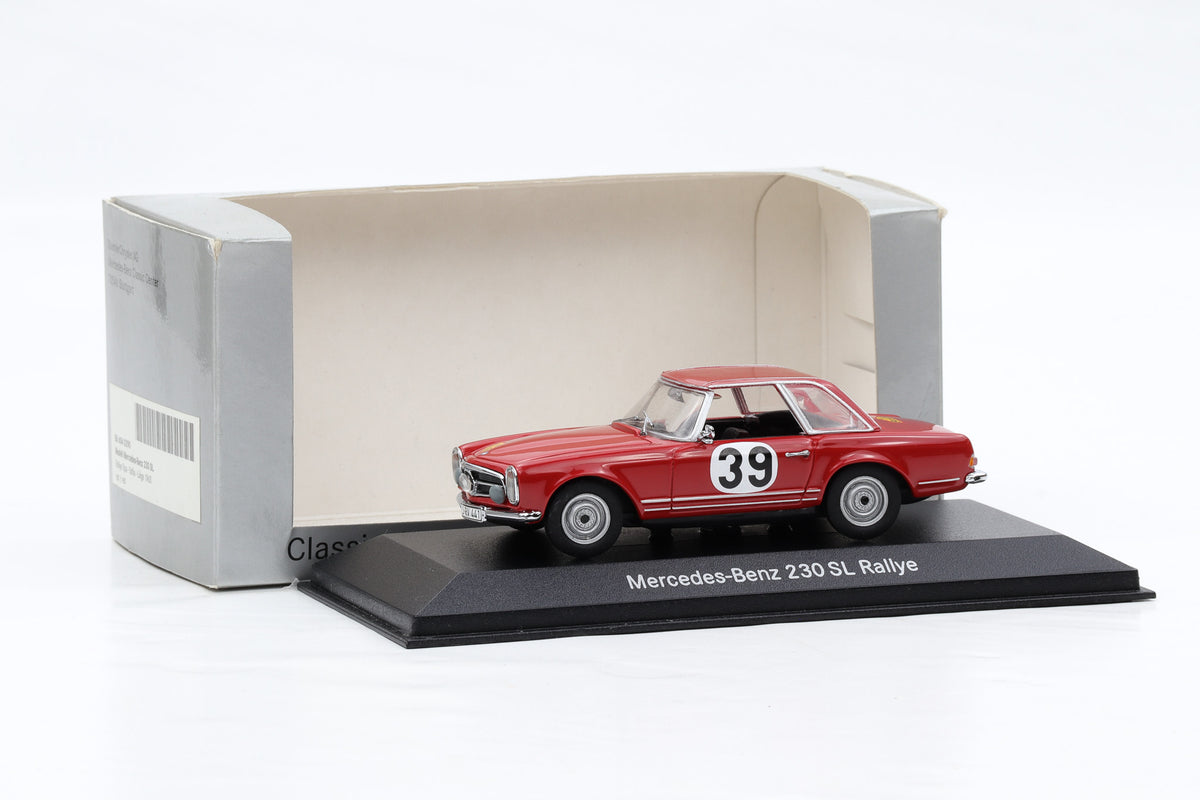 1:43 Mercedes-Benz Mercedes 230SL Pagode Rallye SPA #39 1963 red DEALER