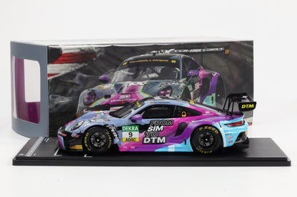 1:18 IXO Porsche 911 992 GT3 R #9 DTM 2023 Tim Heinemann