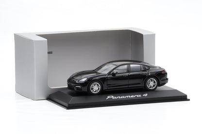 1:43 Herpa Porsche Panamera 971 G2 Tiefschwarzmetallic 2016 WAP Dealer