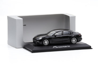 1:43 Herpa Porsche Panamera 971 Tiefschwarzmetallic 2016 WAP Dealer