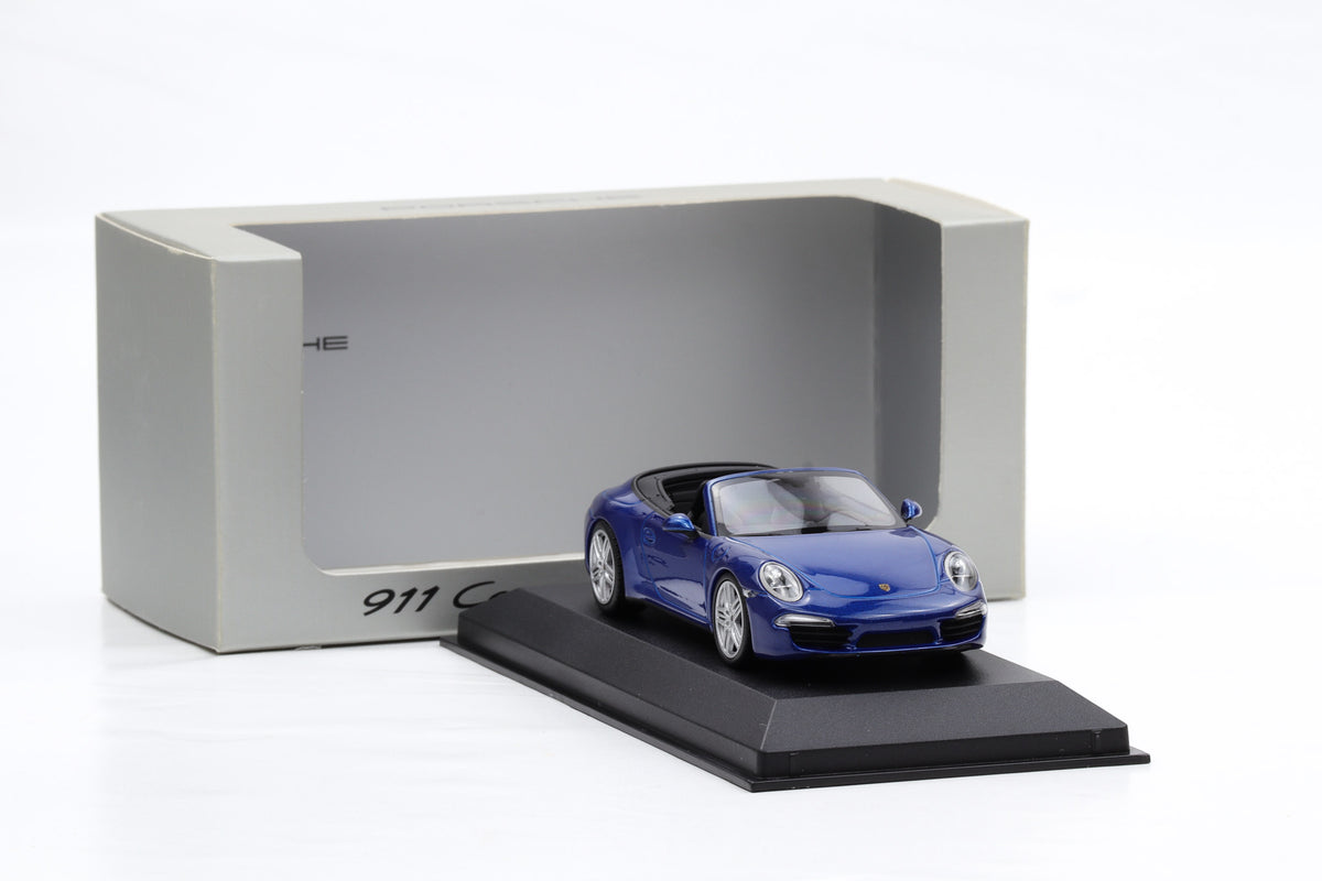 1:43 Minichamps Porsche 991 Carrera 4 Cabriolet 2012 Aquablaumetallic WAP