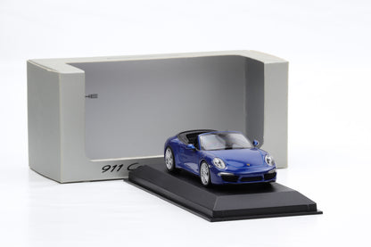 1:43 Minichamps Porsche 991 Carrera 4 Cabriolet 2012 Aquablaumetallic WAP