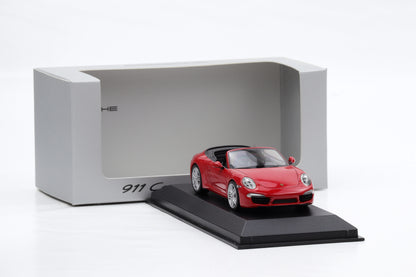 1:43 Minichamps Porsche 911 991 Carrera Cabriolet indischrot 2012 WAP