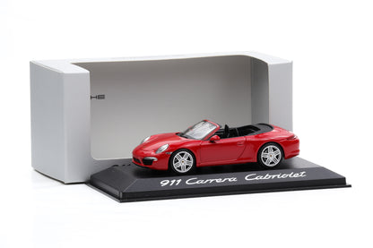 1:43 Minichamps Porsche 911 991 Carrera Cabriolet indischrot 2012 WAP