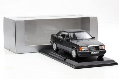 1:18 Norev Mercedes-Benz 300 CE-24 Cabriolet A124 schwarz metallic