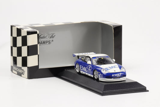 1:43 Minichamps Porsche 911 GT3 Carrera Cup 2004 EMC Araxa Racing #4 Hardt