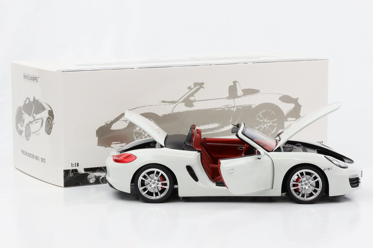 1:18 Porsche Boxster S 981 2012 white Minichamps diecast