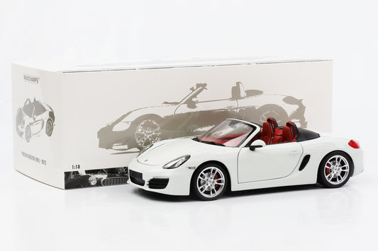 1:18 Porsche Boxster S 981 2012 Minichamps bianca pressofusa
