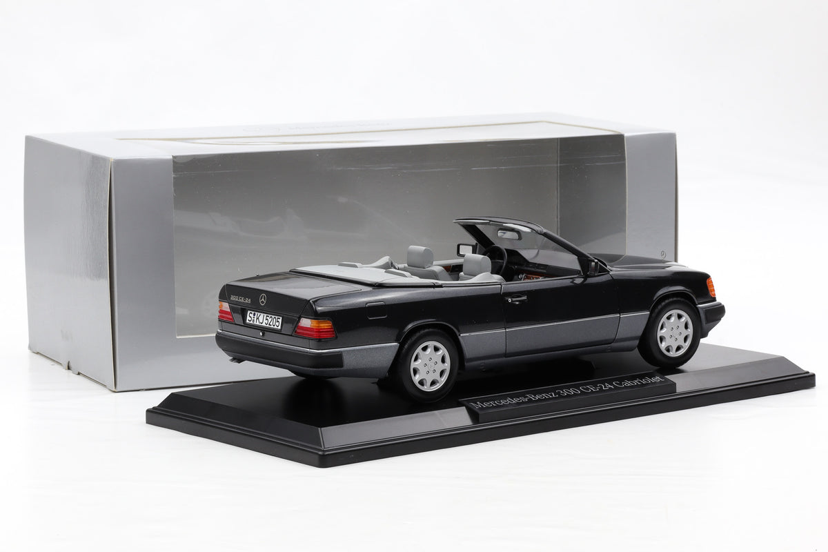 1:18 Norev Mercedes-Benz 300 CE-24 Cabriolet A124 schwarz metallic