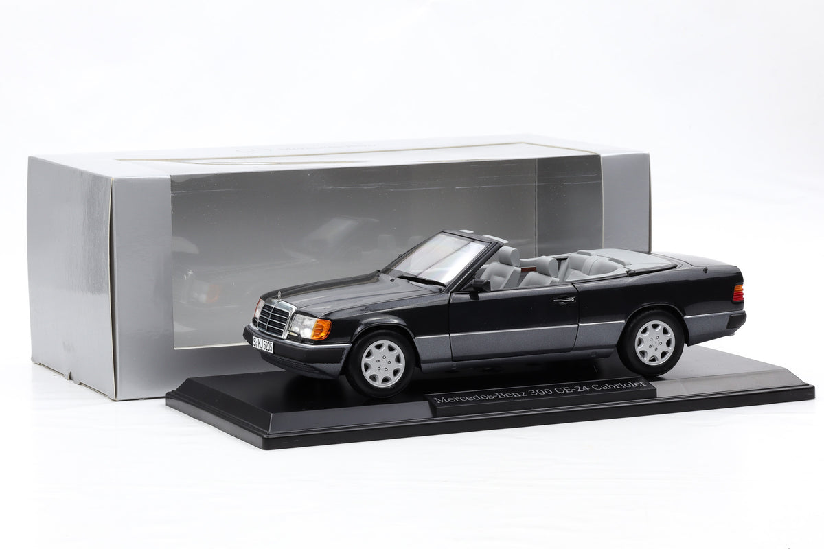 1:18 Norev Mercedes-Benz 300 CE-24 Cabriolet A124 schwarz metallic