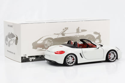 1:18 Porsche Boxster S 981 2012 blanco Minichamps miniatura
