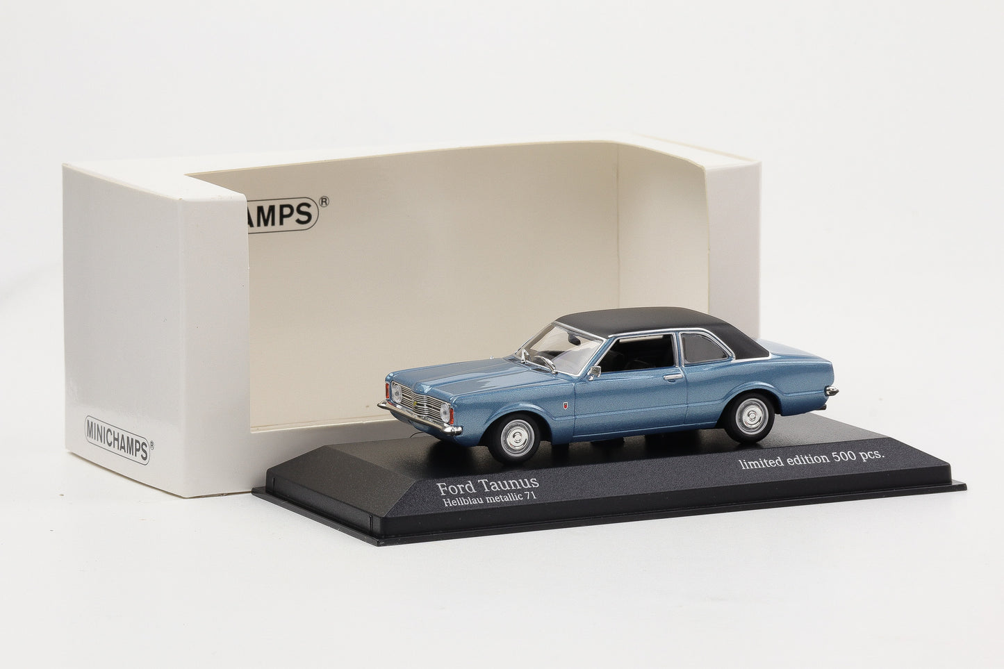 1:43 Minichamps Ford Taunus 1970 blau metallic Limited Edition 500 Stk.