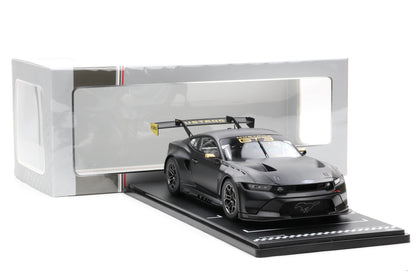1:18 IXO Ford Mustang GT3 Racing Spec Plain Body Version matt schwarz 2024