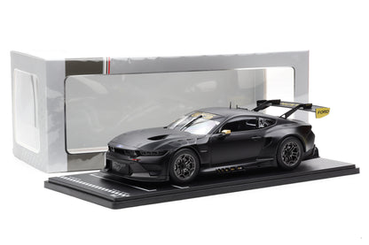 1:18 IXO Ford Mustang GT3 Racing Spec Plain Body Version matt schwarz 2024