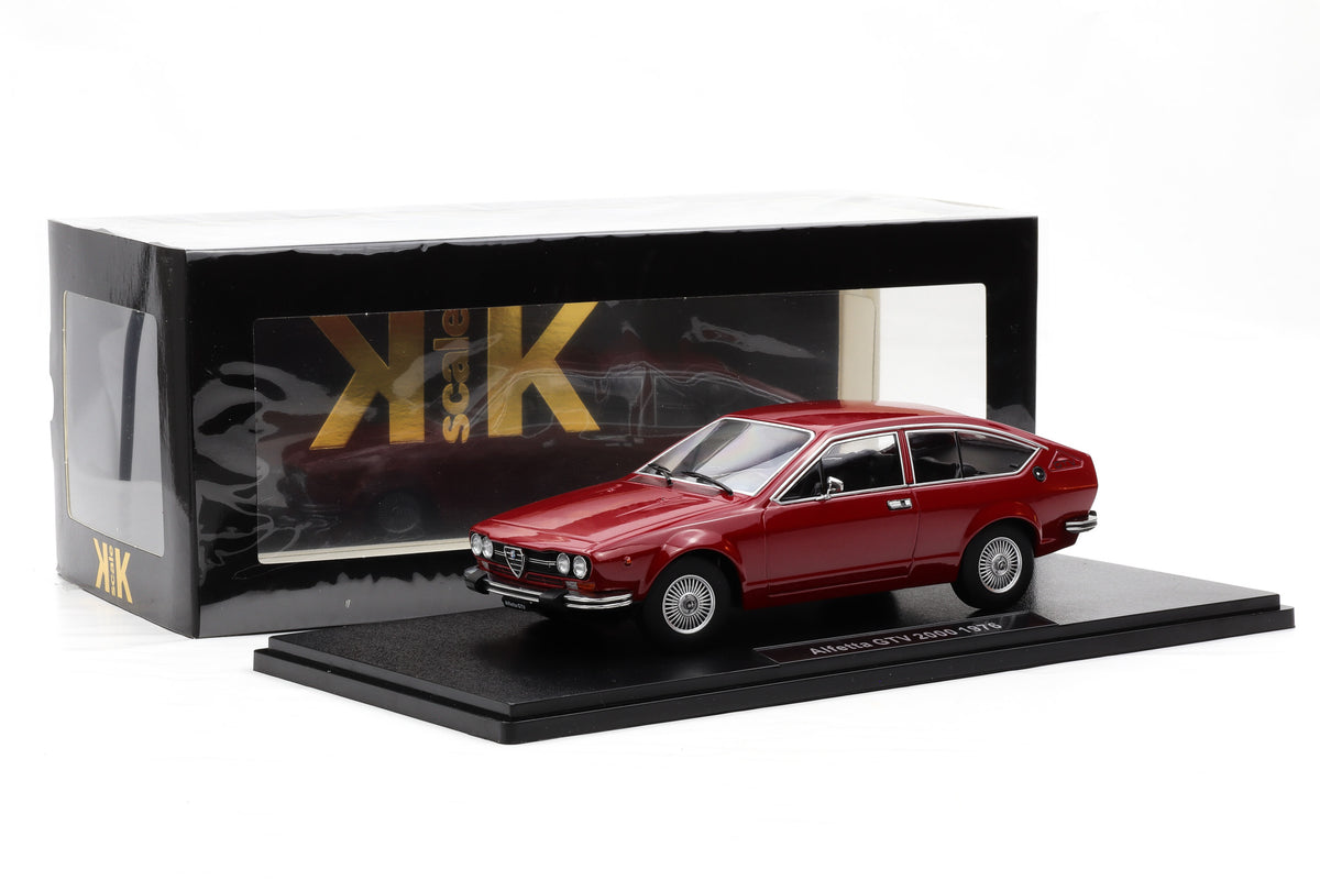 1:18 Alfa Romeo Alfetta 2000 GTV 1976 Giugiaro Design KK Scale + Vitrine
