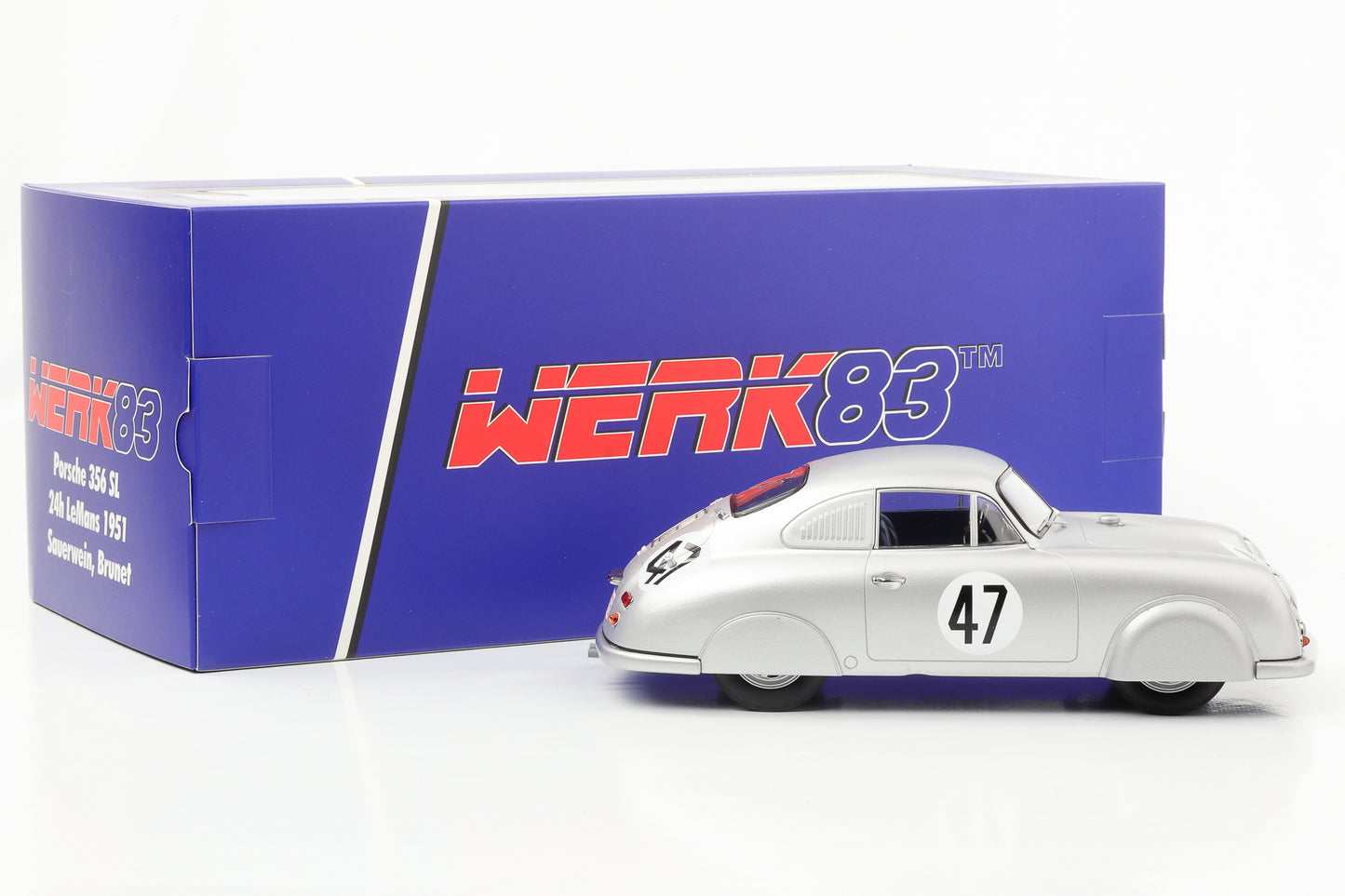 1:18 Porsche 356 SL #47 Sauerwein Brunet 24h Le Mans 1951 WERK83 diecast