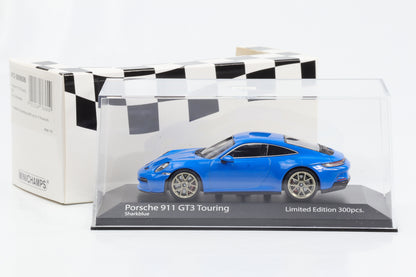 1:43 Porsche 911 992 GT3 Touring 2021 sharkblue Minichamps limited