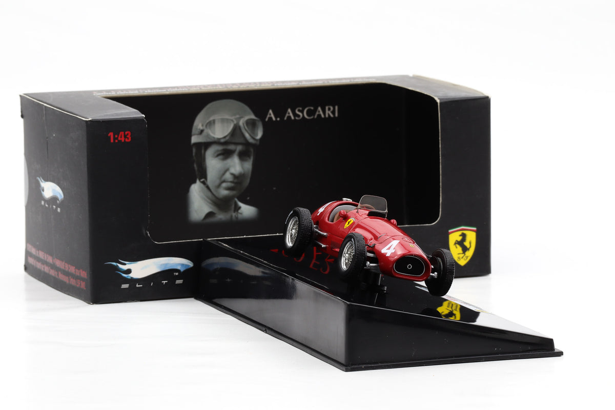 1:43 Hot Wheels Elite Ferrari 500 F2 Ascari #4 Belgium GP 1952 Formel 1 T6274