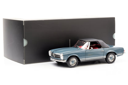 1:18 Mercedes-Benz 230 SL W113 1963 1967 capote blu-grigia Rivenditore Norev