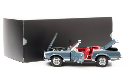 1:18 Mercedes-Benz 230 SL W113 1963 1967 capote blu-grigia Rivenditore Norev