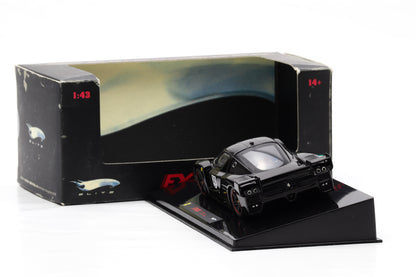 1:43 Hot Wheels Elite Ferrari FXX schwarz #30 Michael Schumacher N5591