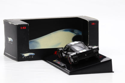 1:43 Hot Wheels Elite Ferrari FXX schwarz-weiß #28 N5608