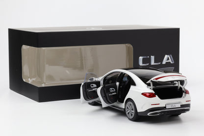 1:18 NZG Mercedes Benz CLA Coupe 2025 Modell C174 polarweiß Dealer
