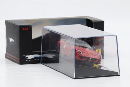 1:43 Hot Wheels Elite Ferrari 599XX 2009 rot mit Carbon Dach #3 T6263