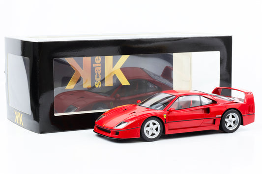 1:18 Ferrari F40 1987 rouge moulé sous pression à l'échelle KK KKDC180694