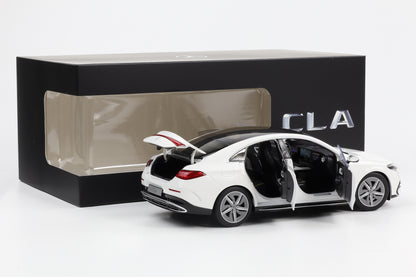 1:18 NZG Mercedes Benz CLA Coupe 2025 Modell C174 polarweiß Dealer