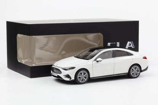 1:18 NZG Mercedes Benz CLA Coupe 2025 Modell C174 polarweiß Dealer
