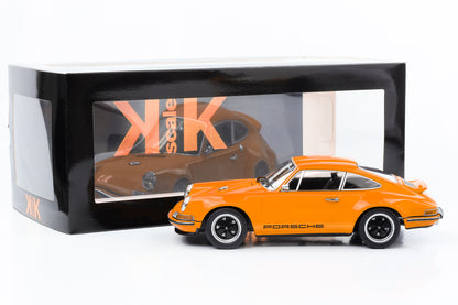 1:18 Porsche Singer 911 Coupe laranja fundido em escala KK