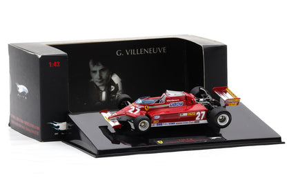 1:43 Hot Wheels Elite Ferrari 126 CK G. Villeneuve #27 Monaco GP 1981 Formel 1 T6269