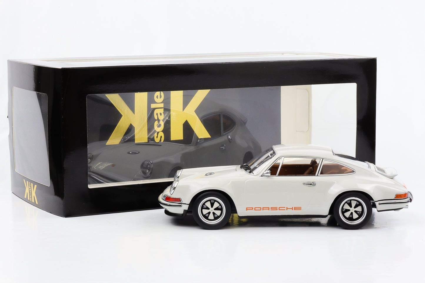 1:18 Porsche Singer 911 Coupe cinza fundido em escala KK