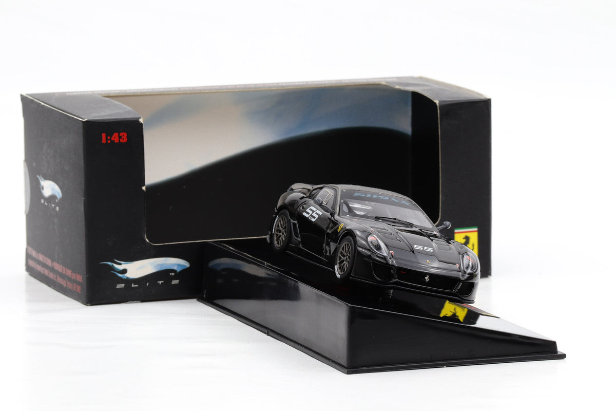 1:43 Hot Wheels Elite Ferrari 599XX schwarz #55 T6264