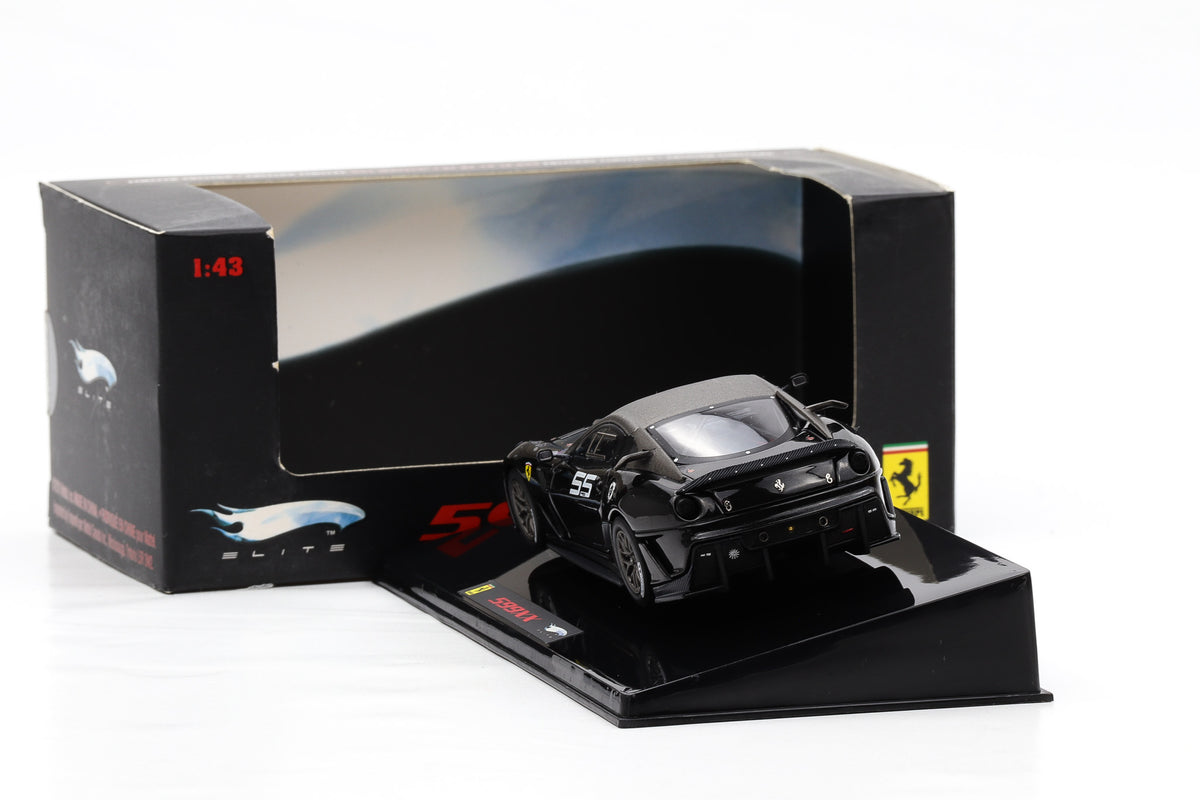 1:43 Hot Wheels Elite Ferrari 599XX schwarz #55 T6264